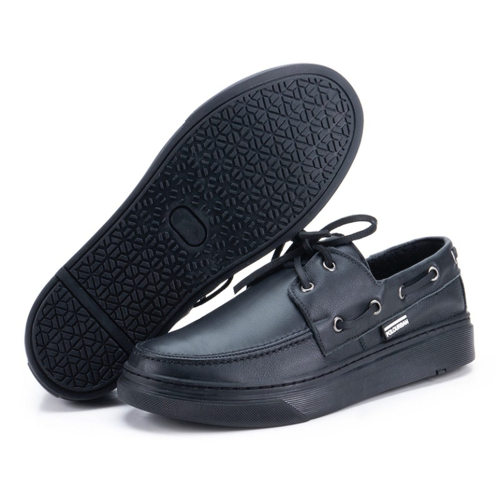 Dockside Masculino em Couro Ônix