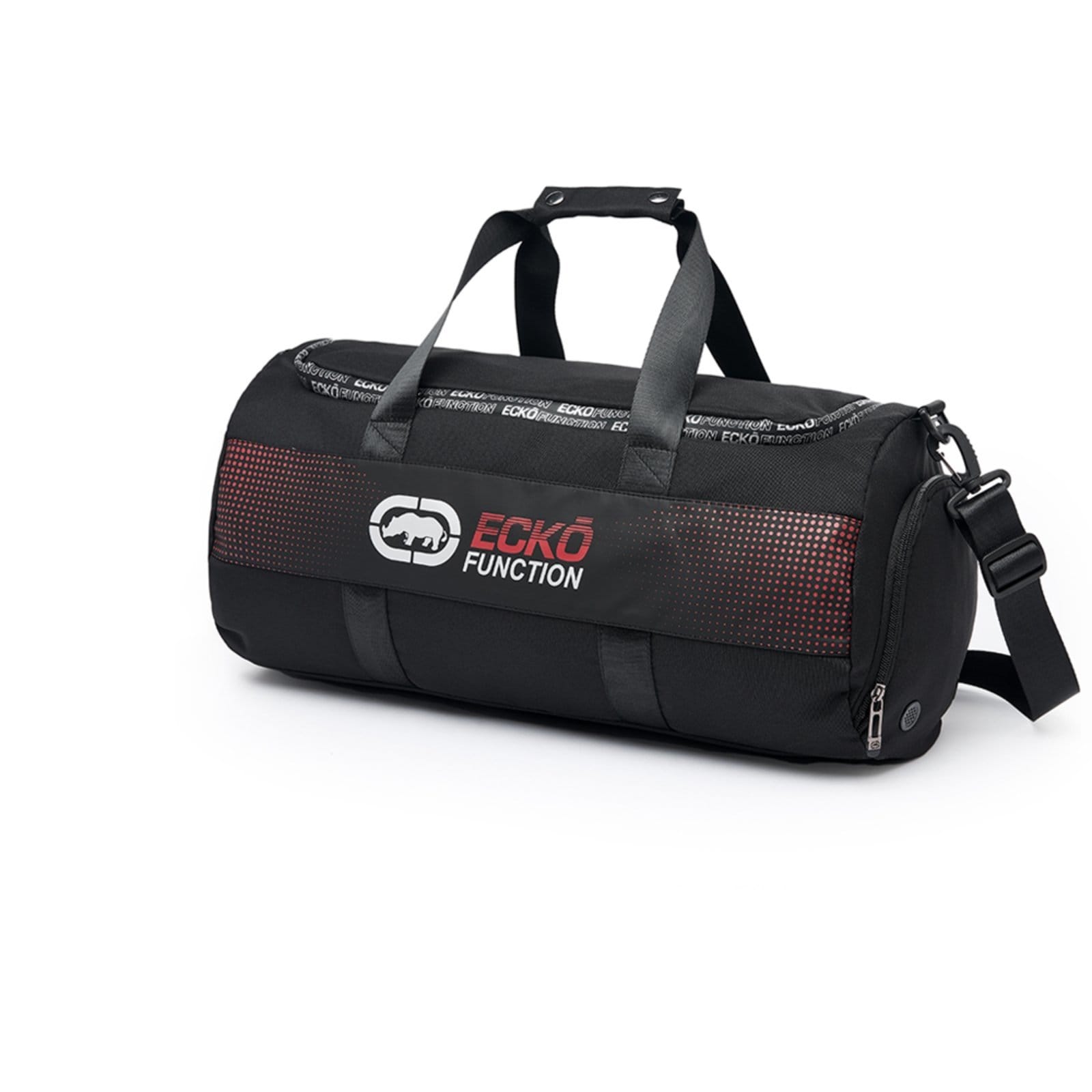 Vista 2 Mochila Bolsa Sacola Eckö Treino Academia Multifuncional Vermelho Ecko preto