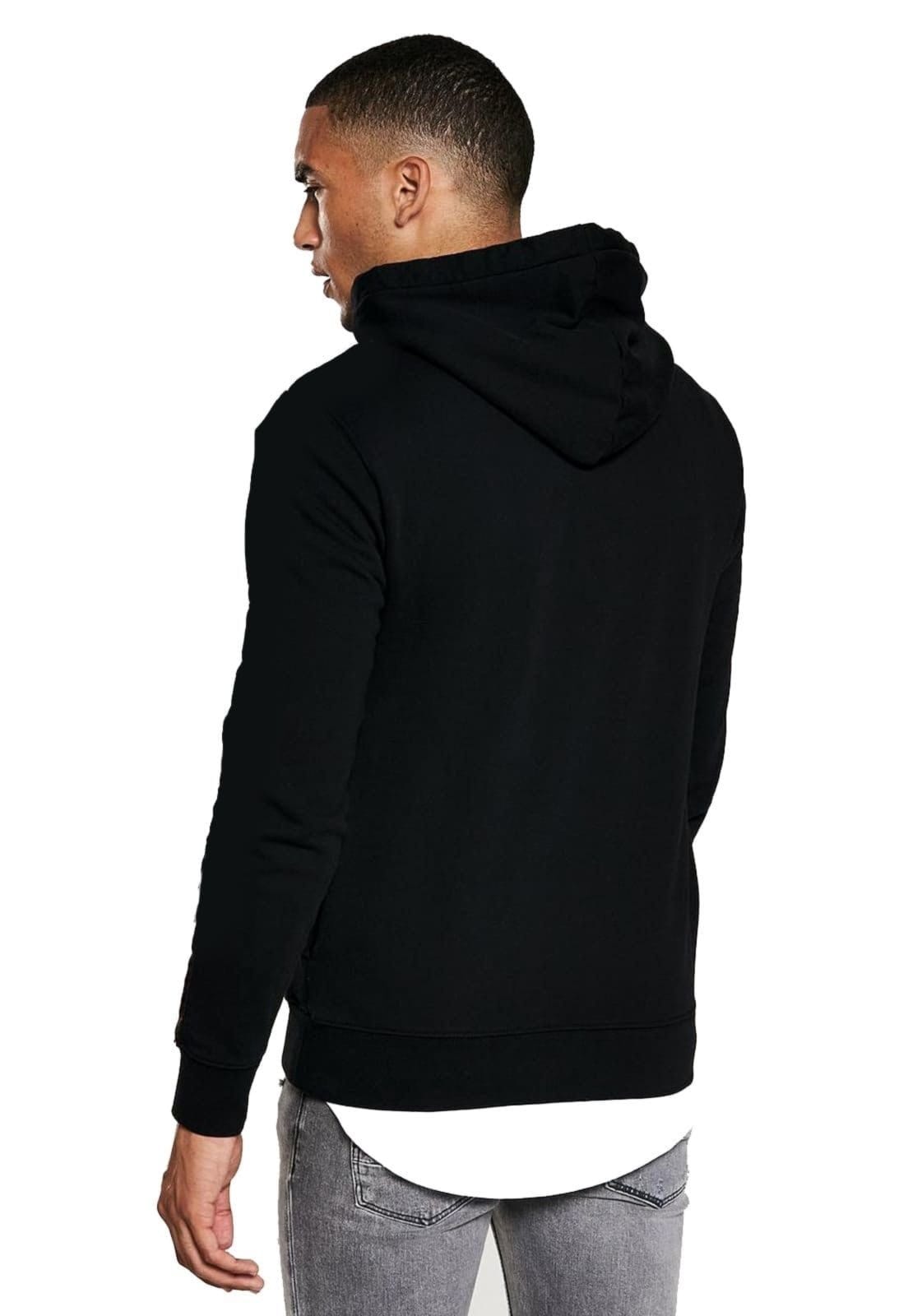 Vista 2 Moletom Di Nuevo Com Capuz Básico com Bolso Liso Swag . Di Nuevo preto