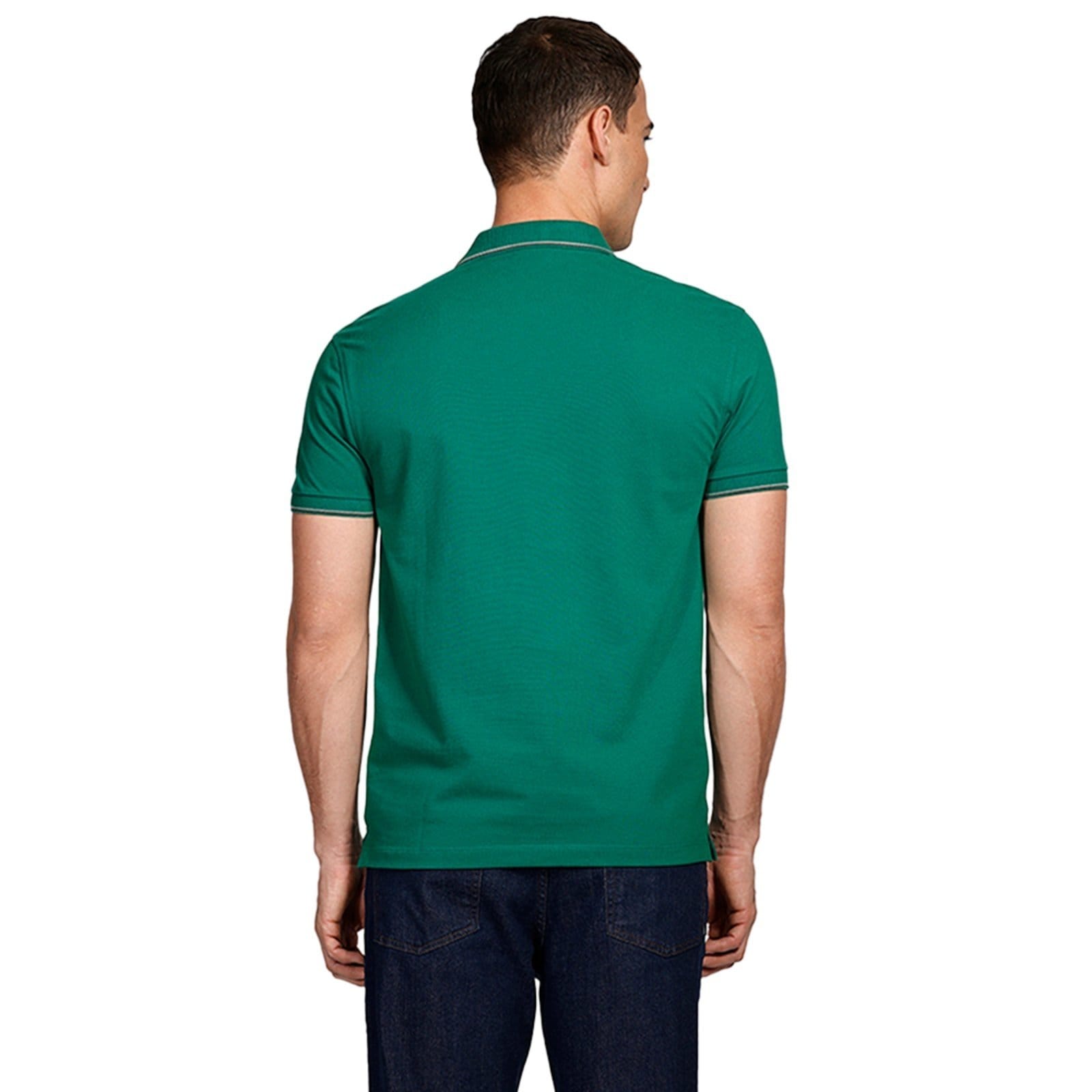 Vista 2 Camisa Polo Aramis 4 Frisos Ve25 Masculino Aramis verde