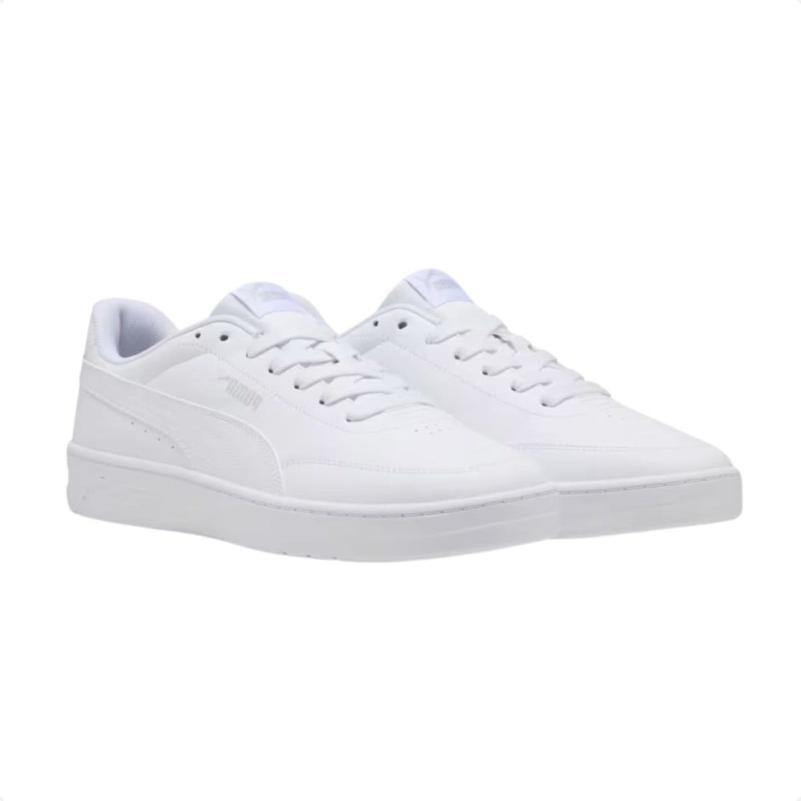 Vista 2 Tênis Casual Masculino Puma Court Classic Clean Bdp Puma branco