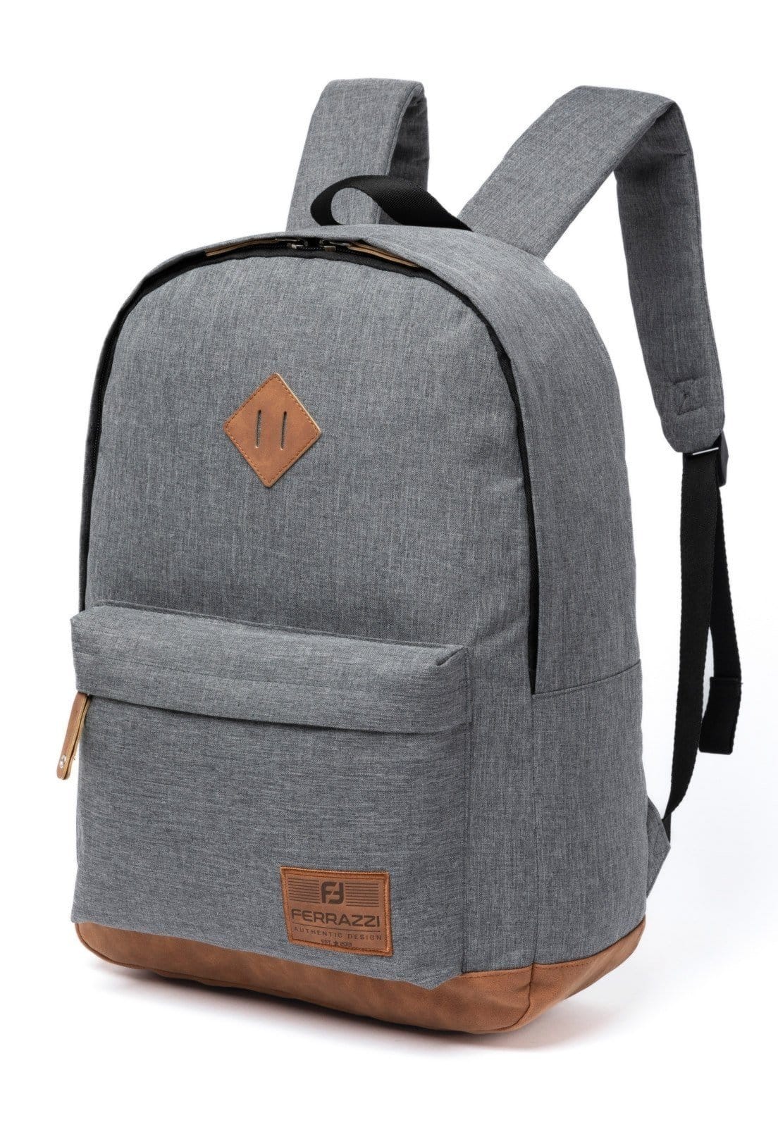 Vista 2 Mochila Escolar Universitária Casual Uso Diário Reforçada Ferrazzi cinza