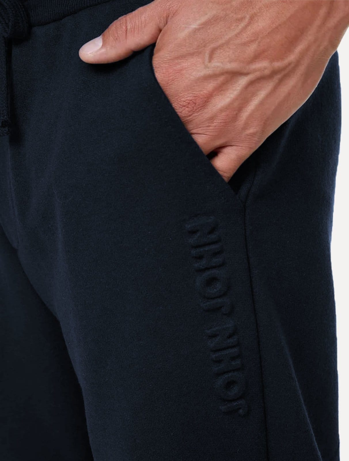 Vista 2 Calça John John Moletom Masculina Embossed Taupe John John azul marinho