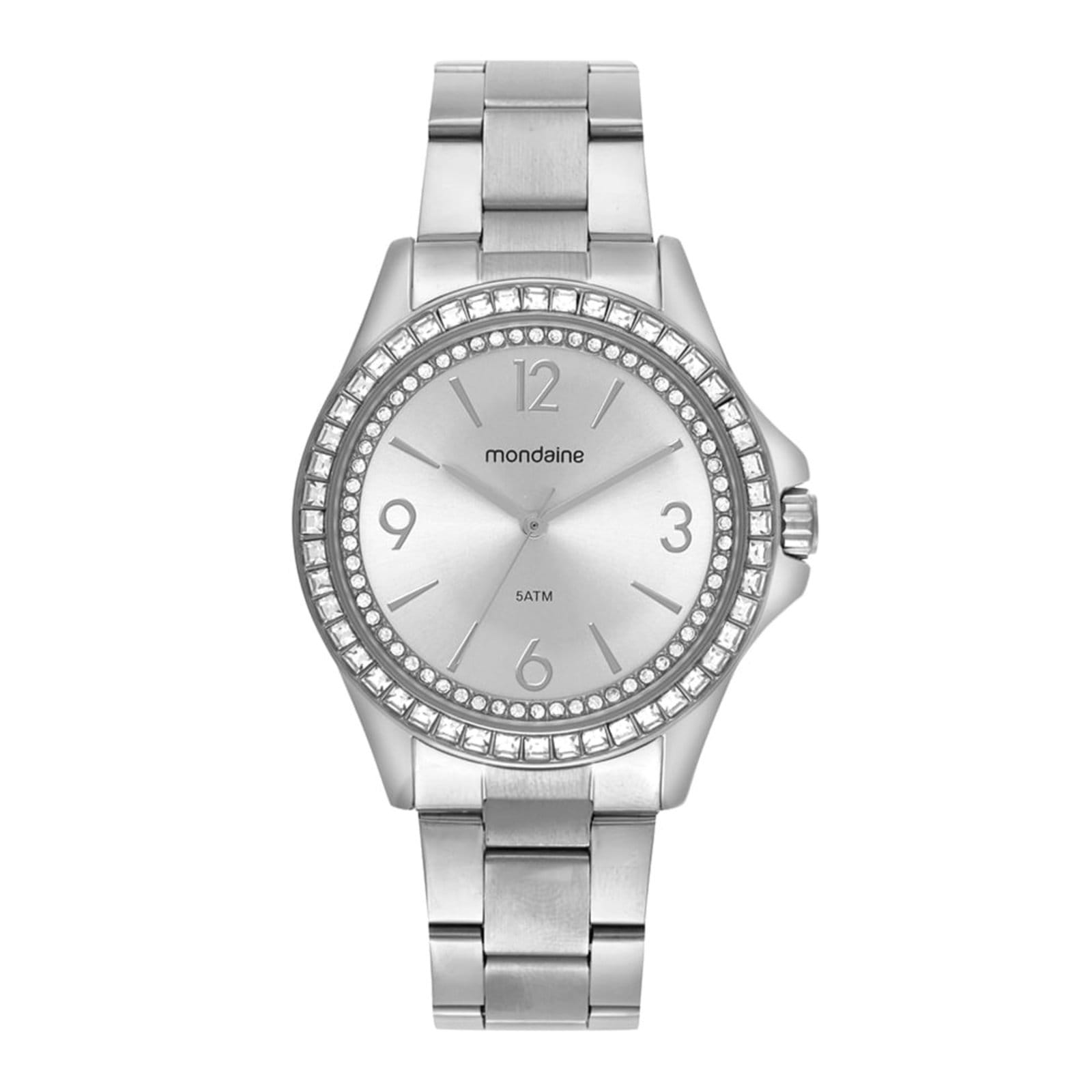 Relógio Feminino Pedras Cravejadas Dourado