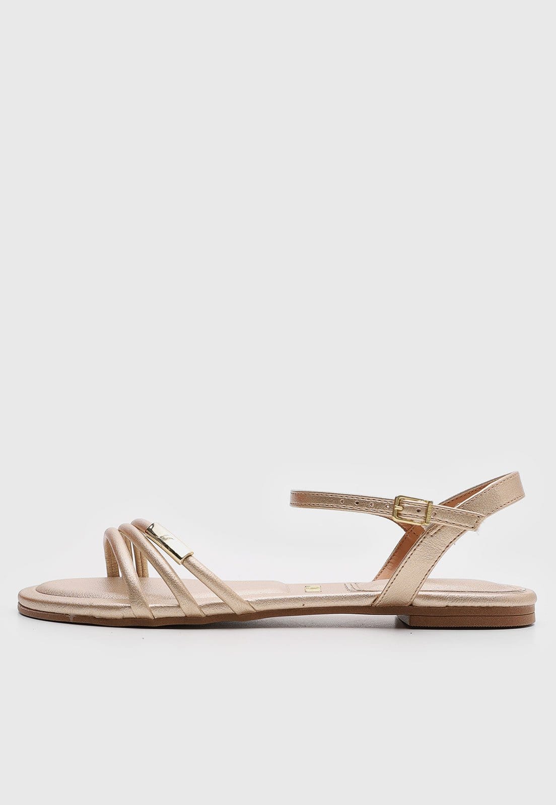 Rasteirinha Feminina Vizzano Metalizada Dourada