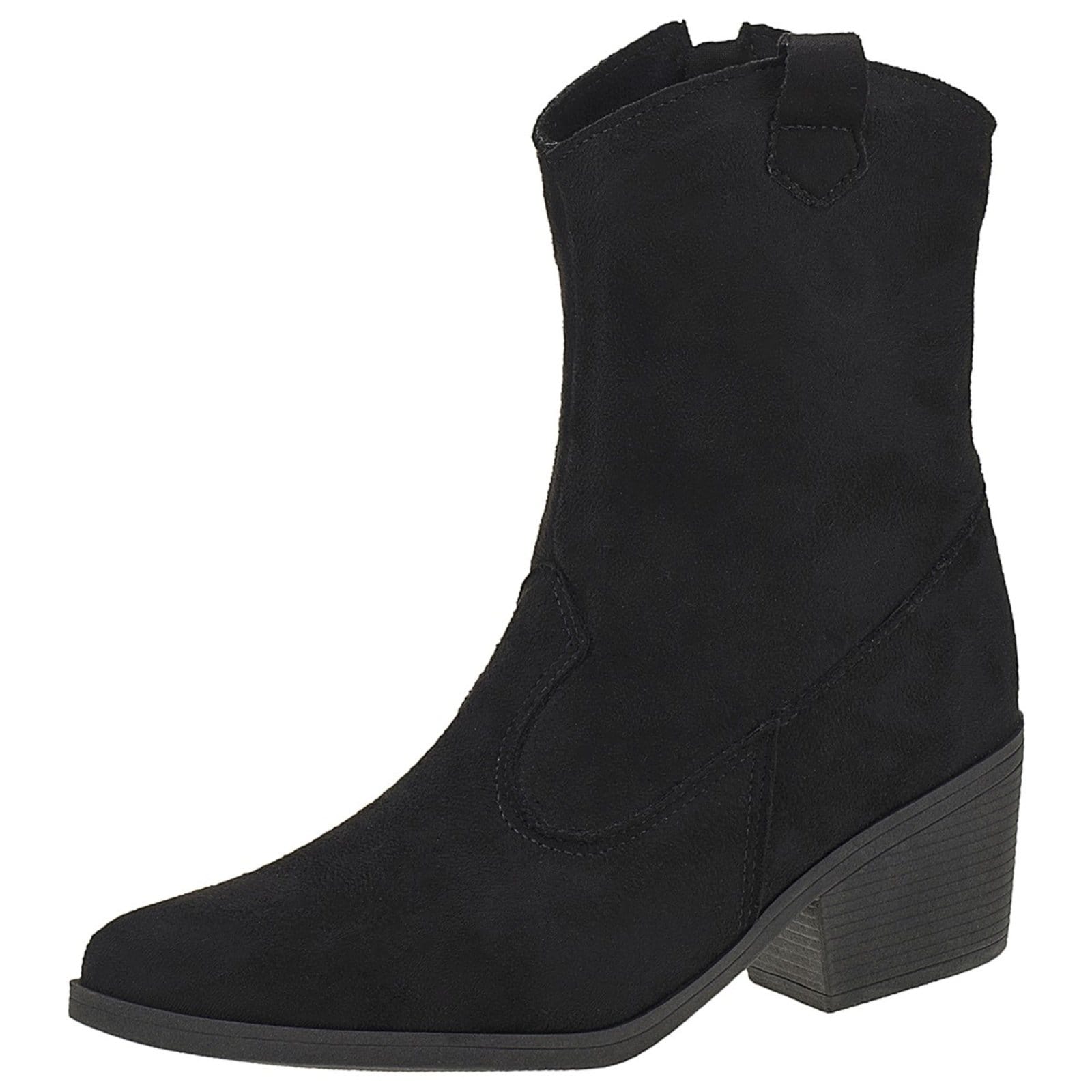 Bota Texana Lóris Shoes Cano Curto Moda Country Rodeio Bico Fino Camurça