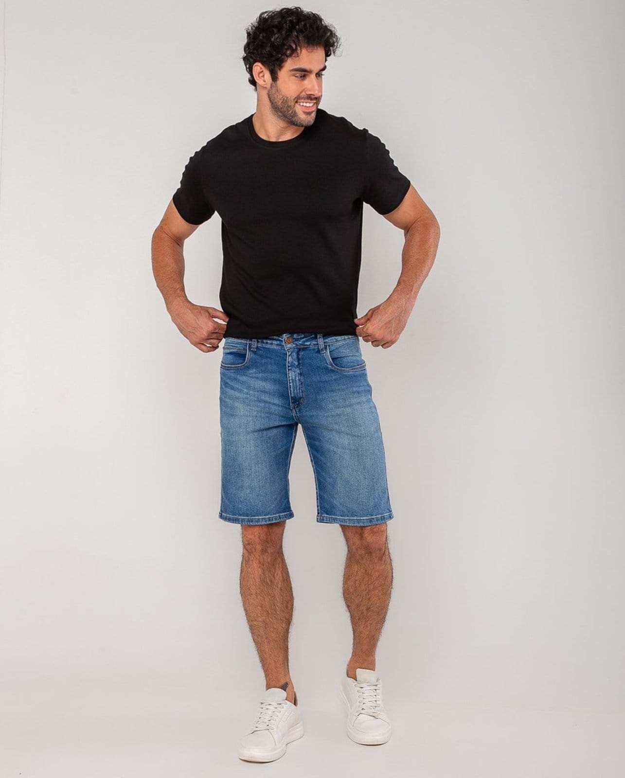 Bermuda Slim Fit Masculina 25040 Sky