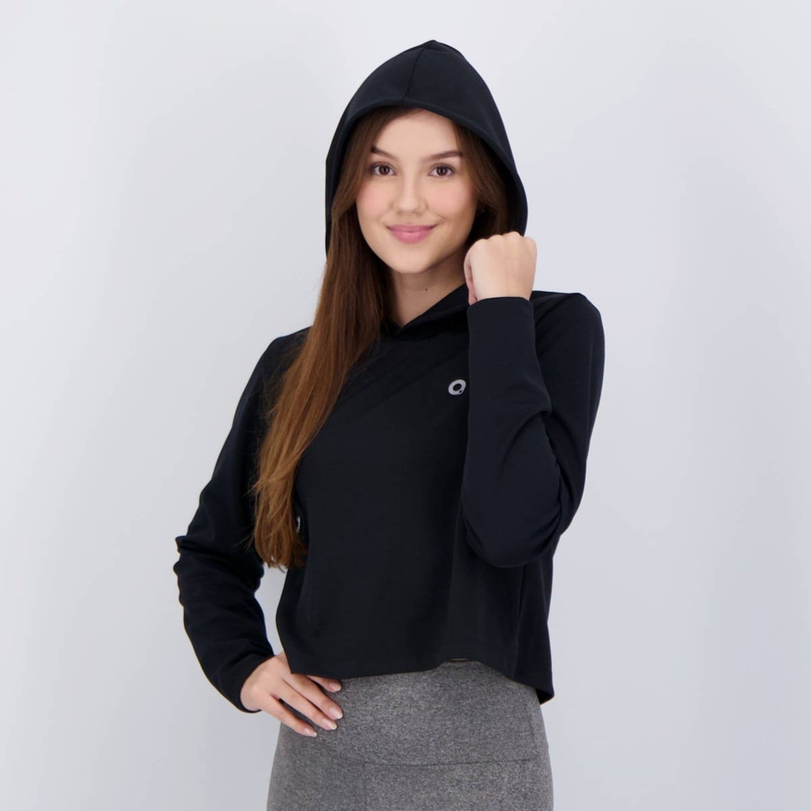 Cropped Area Dot Manga Longa Feminino - 2