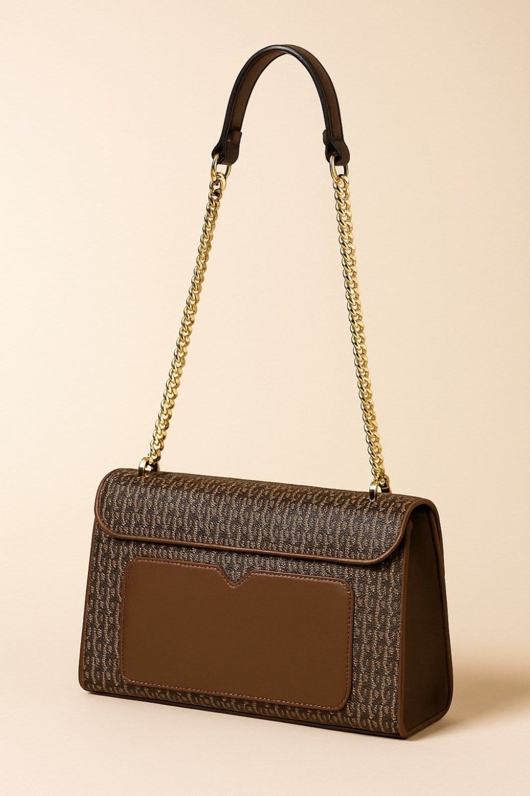 Vista 2 Bolsa Pequena Transversal D Bell Outlet Fashion Monograma D BELL OUTLET FASHION marrom