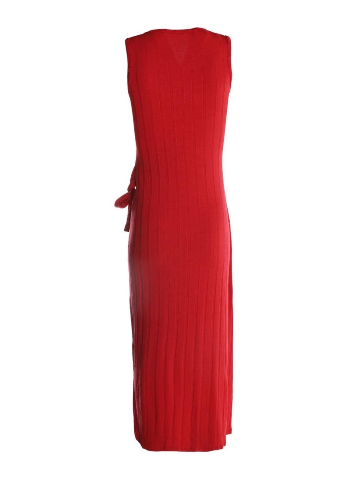 Vista 2 Vestido Canelado Autentique Feminino VERMELHO Autentique unico