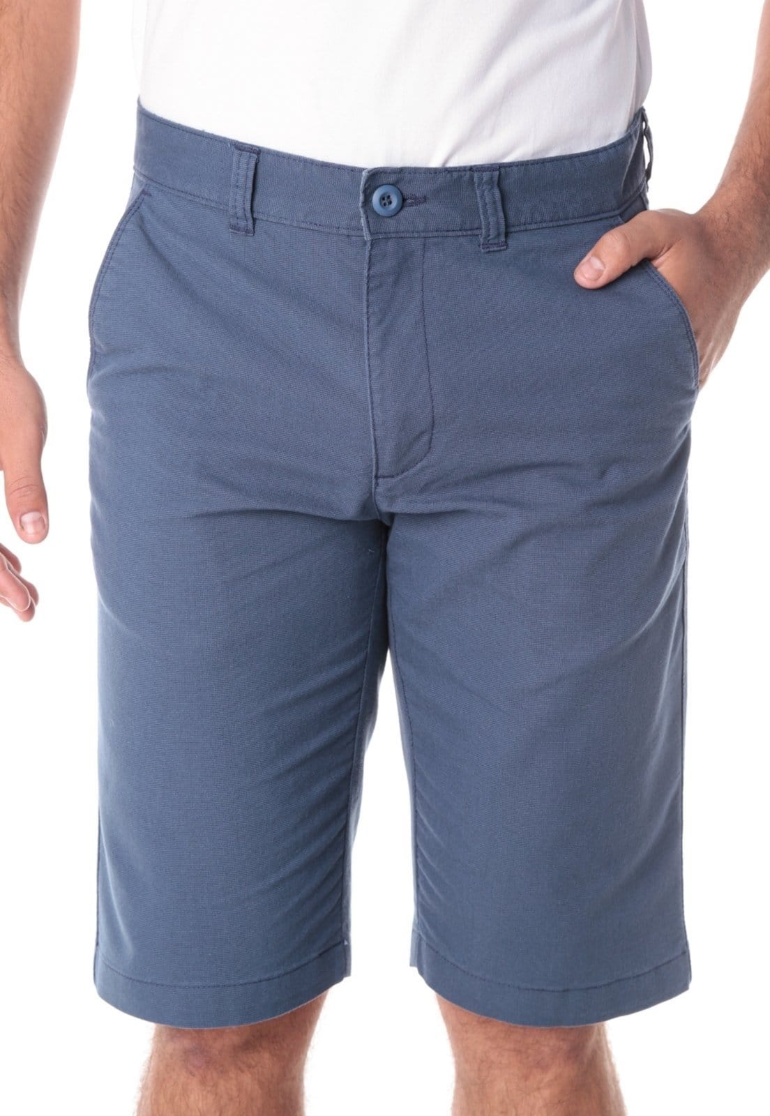 Bermuda Sarja Traymon Chino Regular Petroleo