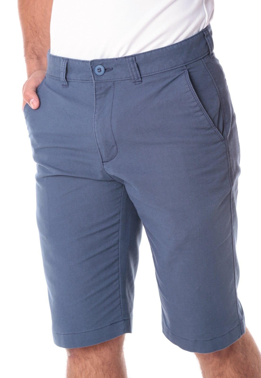 Vista 2 Bermuda Sarja Traymon Chino Regular Petroleo Traymon azul marinho