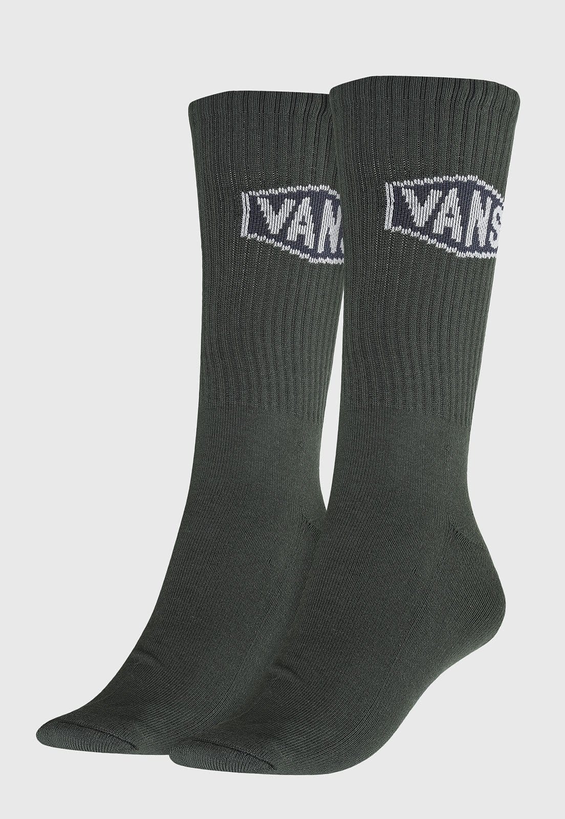 Meia Masculina Vans Stowers Crew Cano Alto