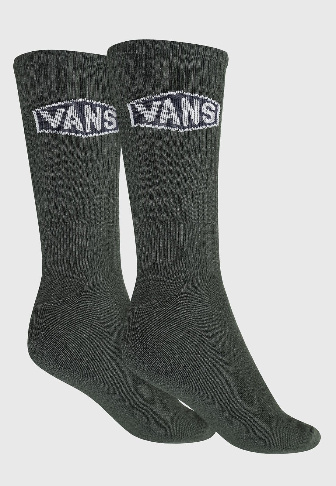 Meia Masculina Vans Stowers Crew Cano Alto - 2