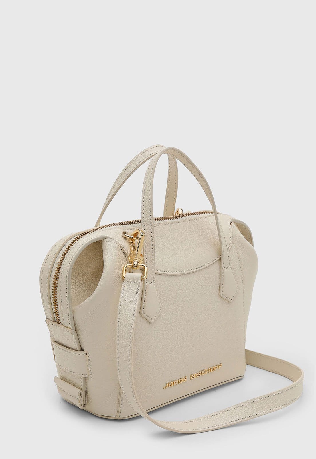 Vista 2 Bolsa Feminina Jorge Bischoff Média Off-White Jorge Bischoff off-white white