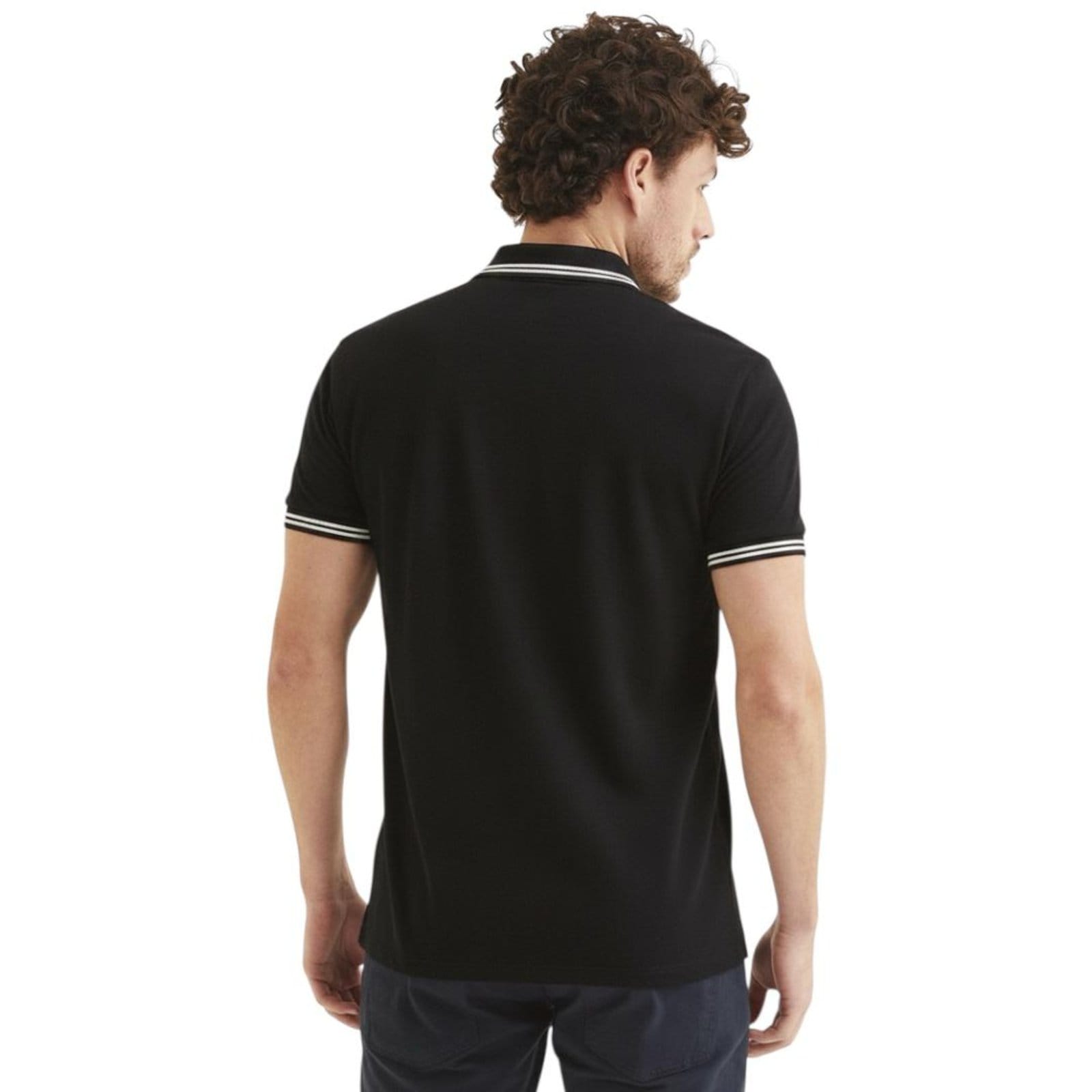 Vista 2 Polo Masculina Fit Triton Triton preto