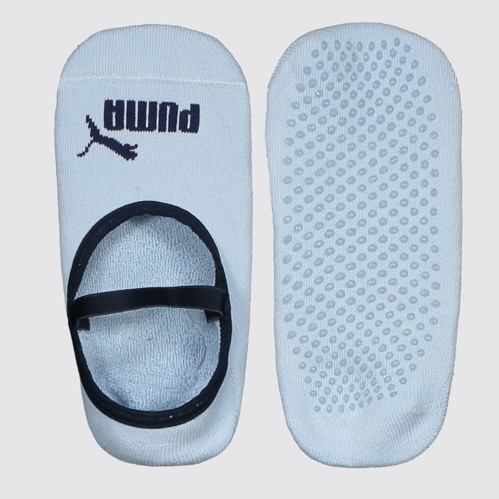 Meia Puma Pilates Feminina Claro e Marinho