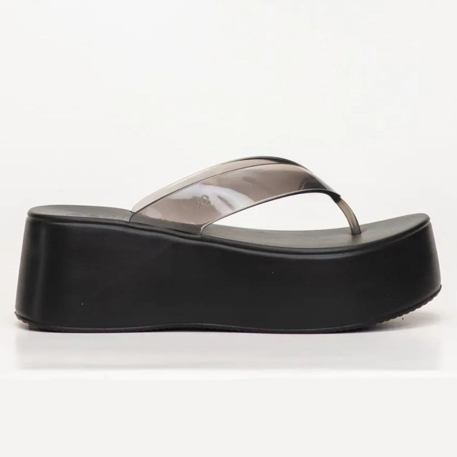 Chinelo Feminino Plataforma Plus II Translúcido Petite Jolie PJ7703