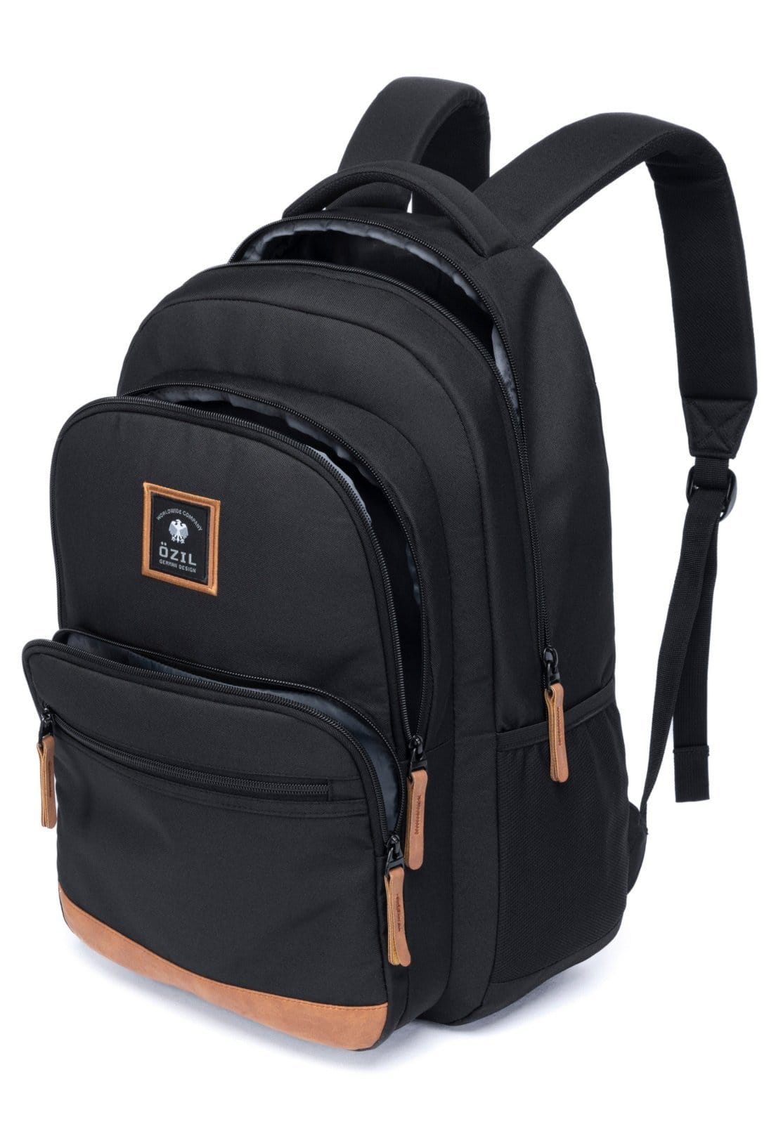 Vista 2 Mochila Resistente Casual Escola Trabalho Espaçosa Notebook Ozil preto