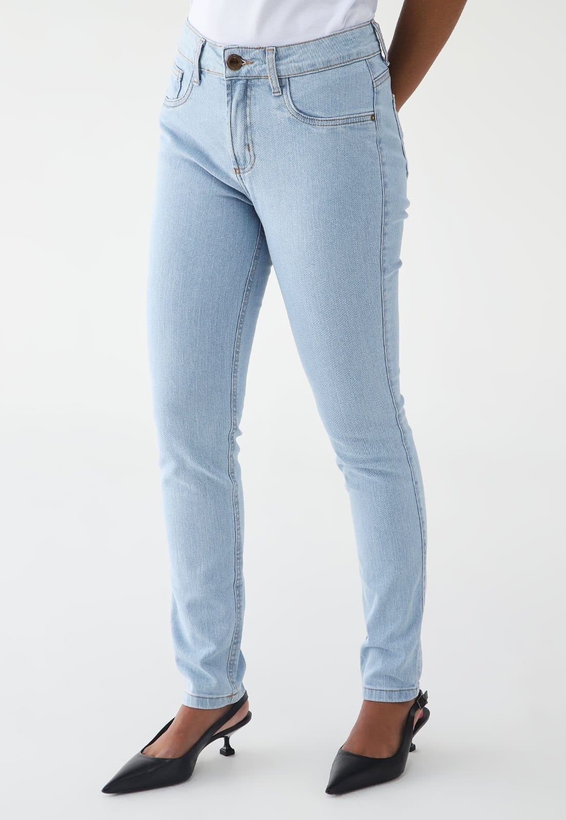 Calça Jeans Lança Perfume Skinny Pesponto
