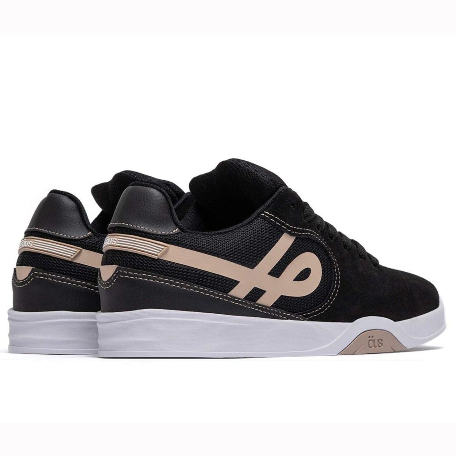 Vista 2 Tênis OUS Imigrante Serie X PRT Khaki Branco Essencial ÖUS preto khaki