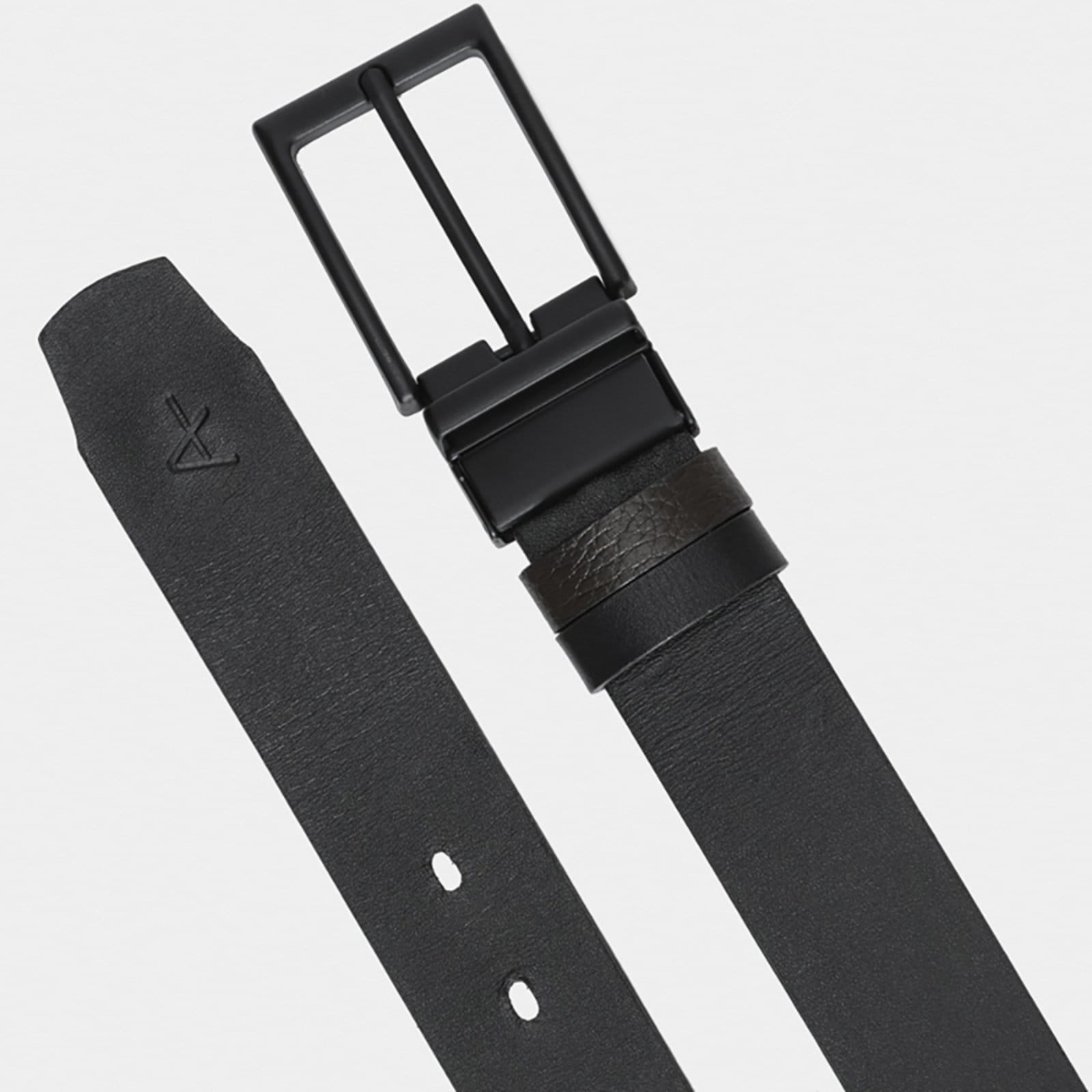 Vista 2 Cinto Aramis Dupla Face Couro Soft Ve26 Masculino Aramis marrom