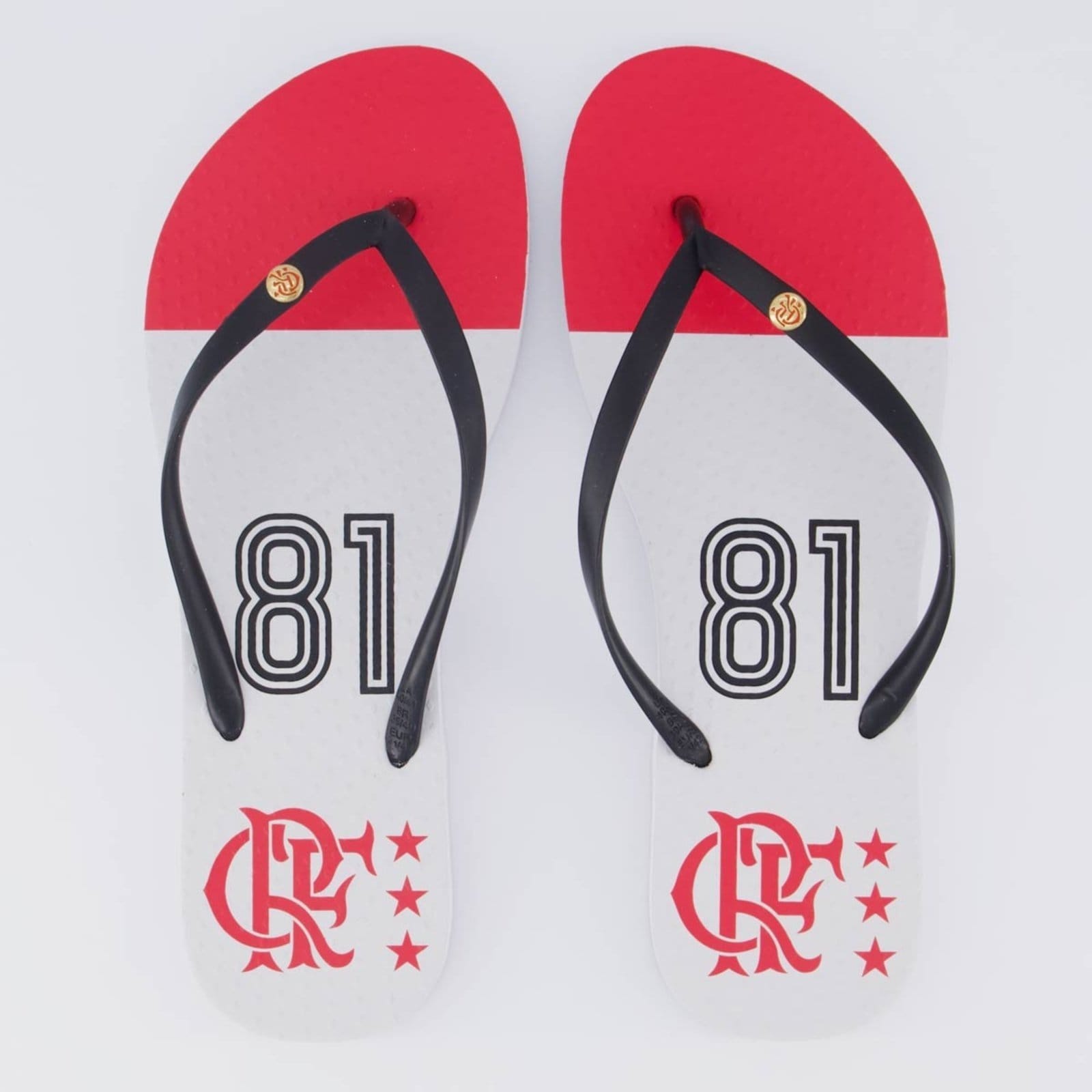 Chinelo Flamengo Manto Mundial Feminino e Preto