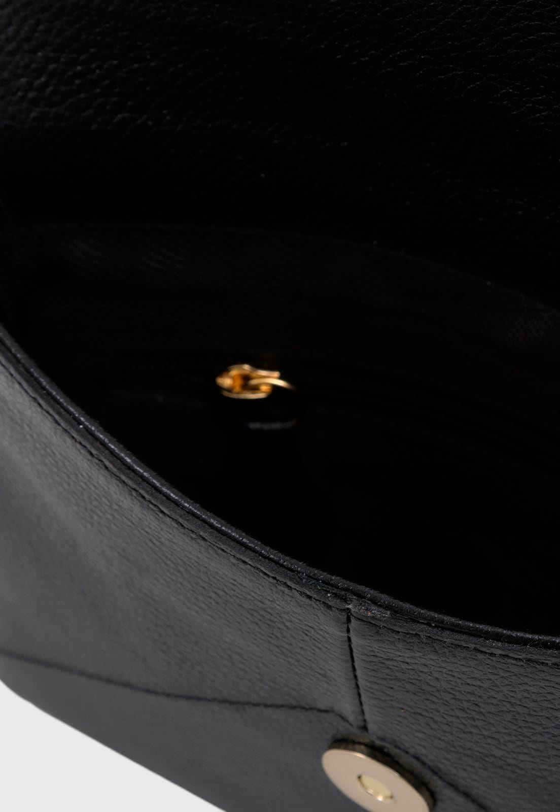 Vista 2 Bolsa Carteira Clutch Couro Mariart Luciana Preta Mariart preto