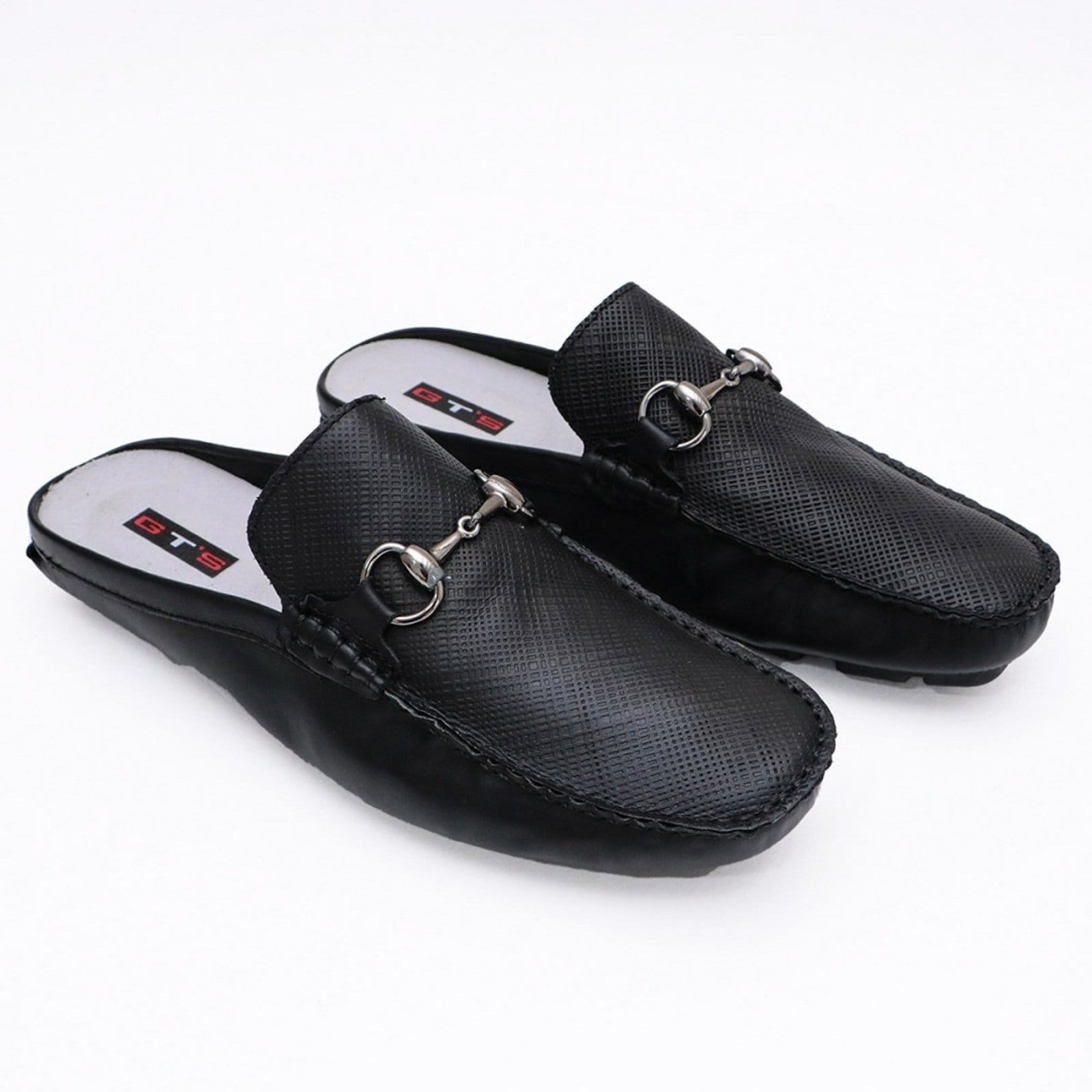 Mule Mocassim Drive Couro Masculino Versátil Leve Casual Costura Artesanal