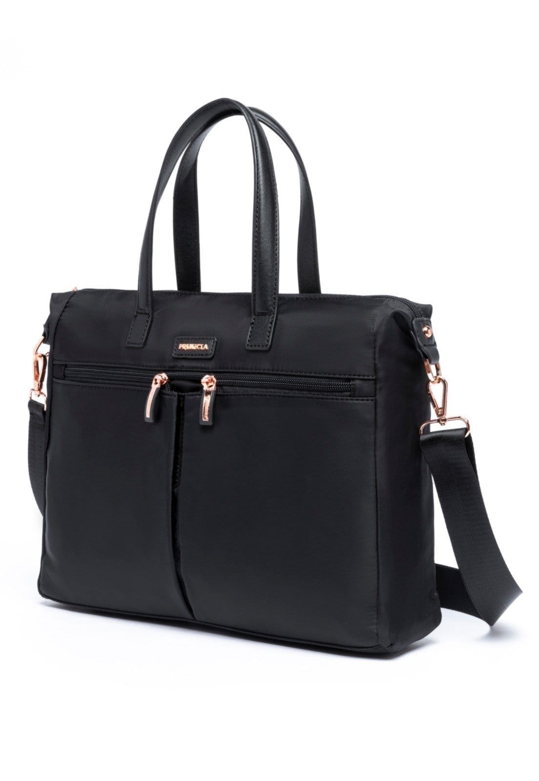 Vista 2 Mala Primicia de Mão Transversal Resistente Espaçosa Primicia preto