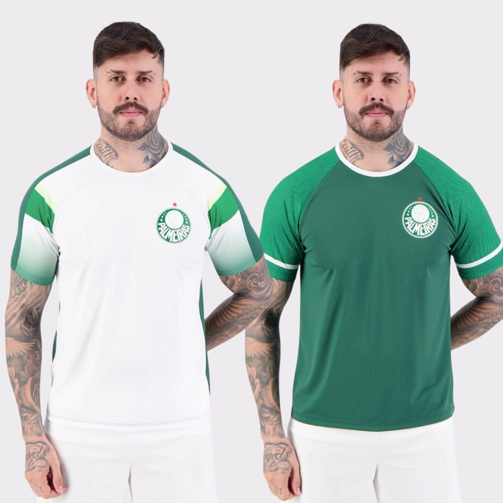 Kit 2 Camisas Palmeiras Alviverde e Verdão