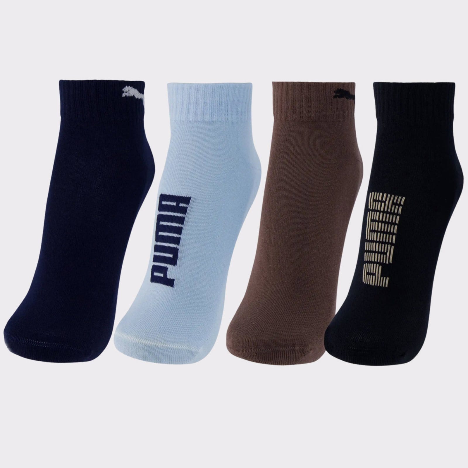 Kit Meia Puma Cano Baixo 4 Pares Sortidas - 2