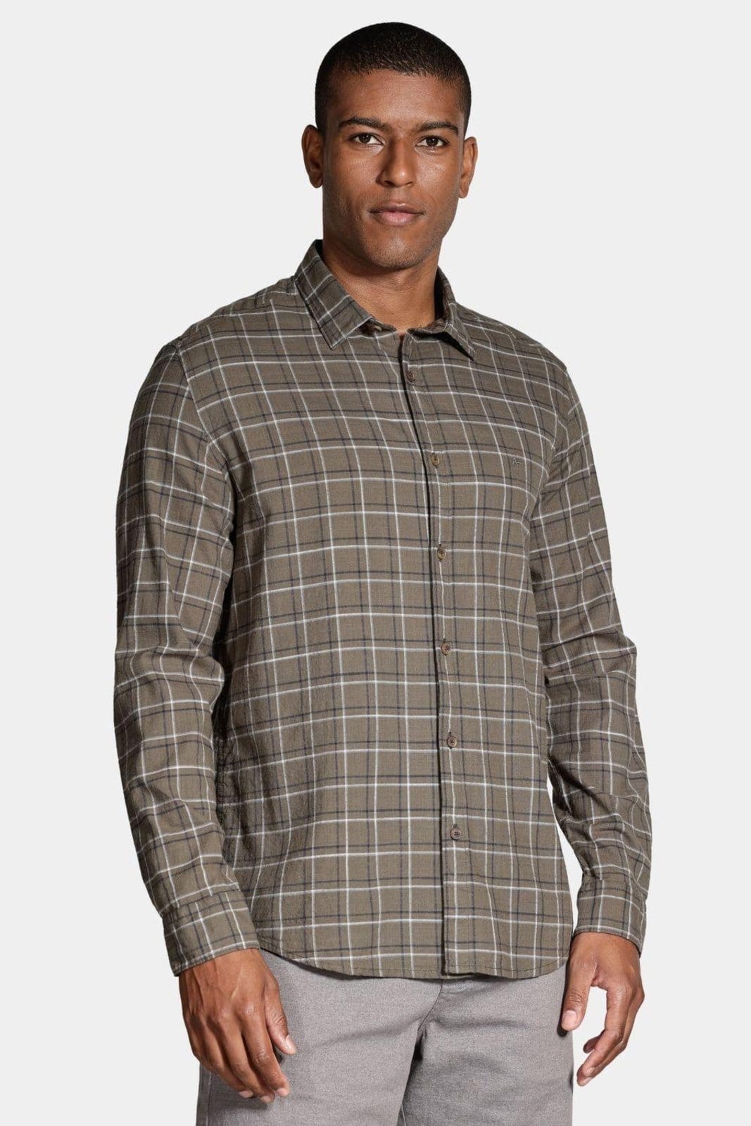 Camisa Aramis Manga Longa Slim Flamê Xadrez