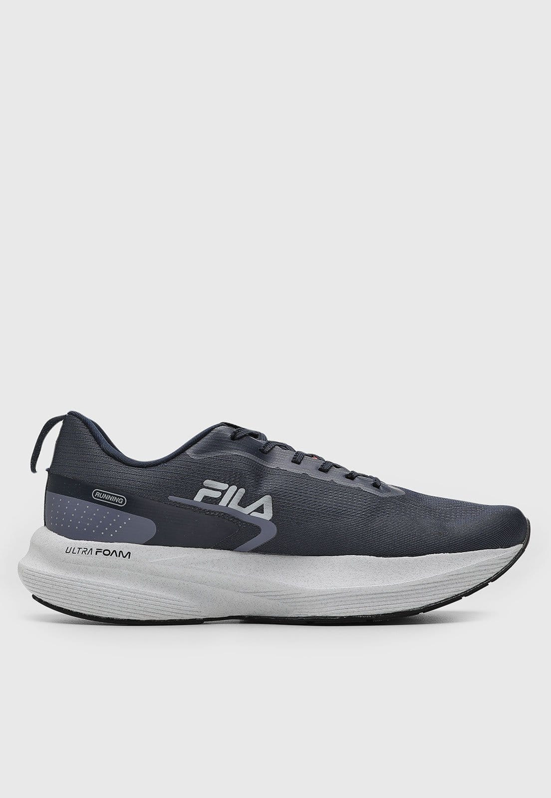 Vista 2 Tênis Masculino Fila Racer Fastpace e Laranja Fila azul marinho