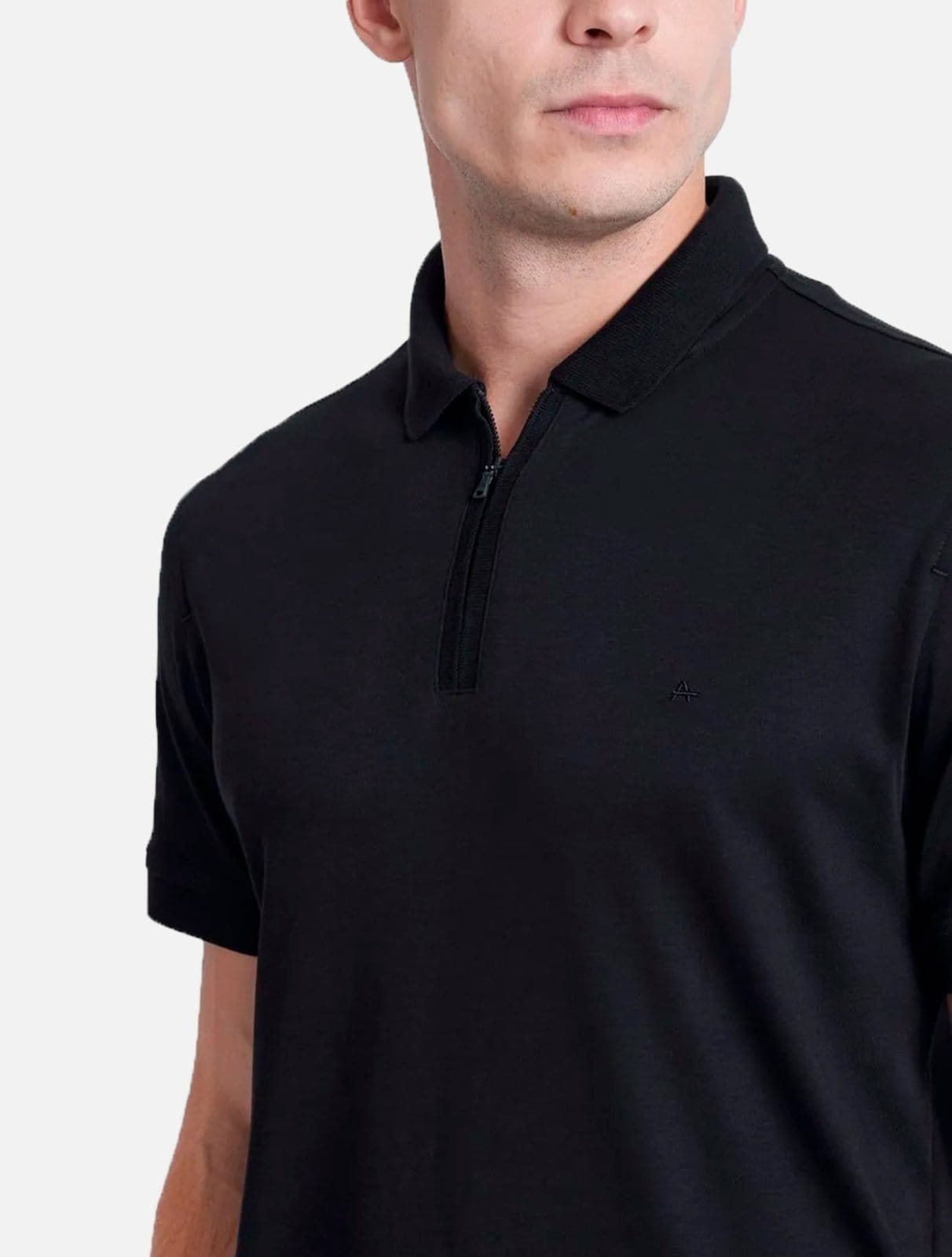 Vista 2 Polo Aramis Regular Malha Dupla PO012259 Preta Aramis preto