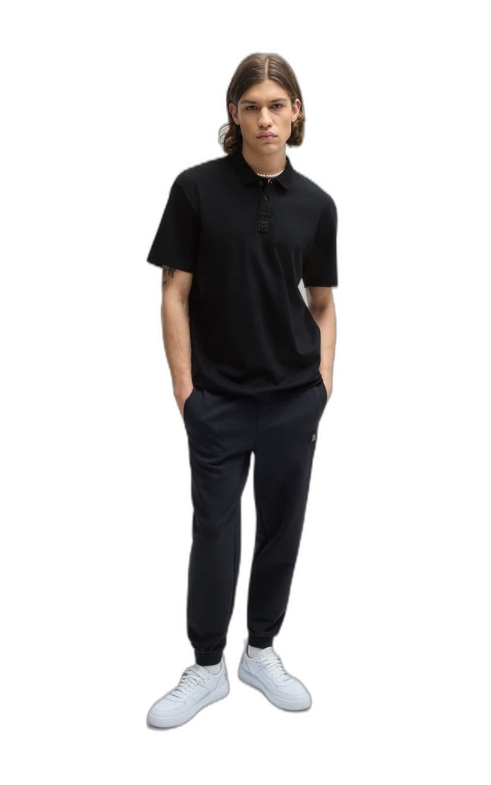 Camisa Polo De Algodão Interlock Com Logo Empilhado - 2