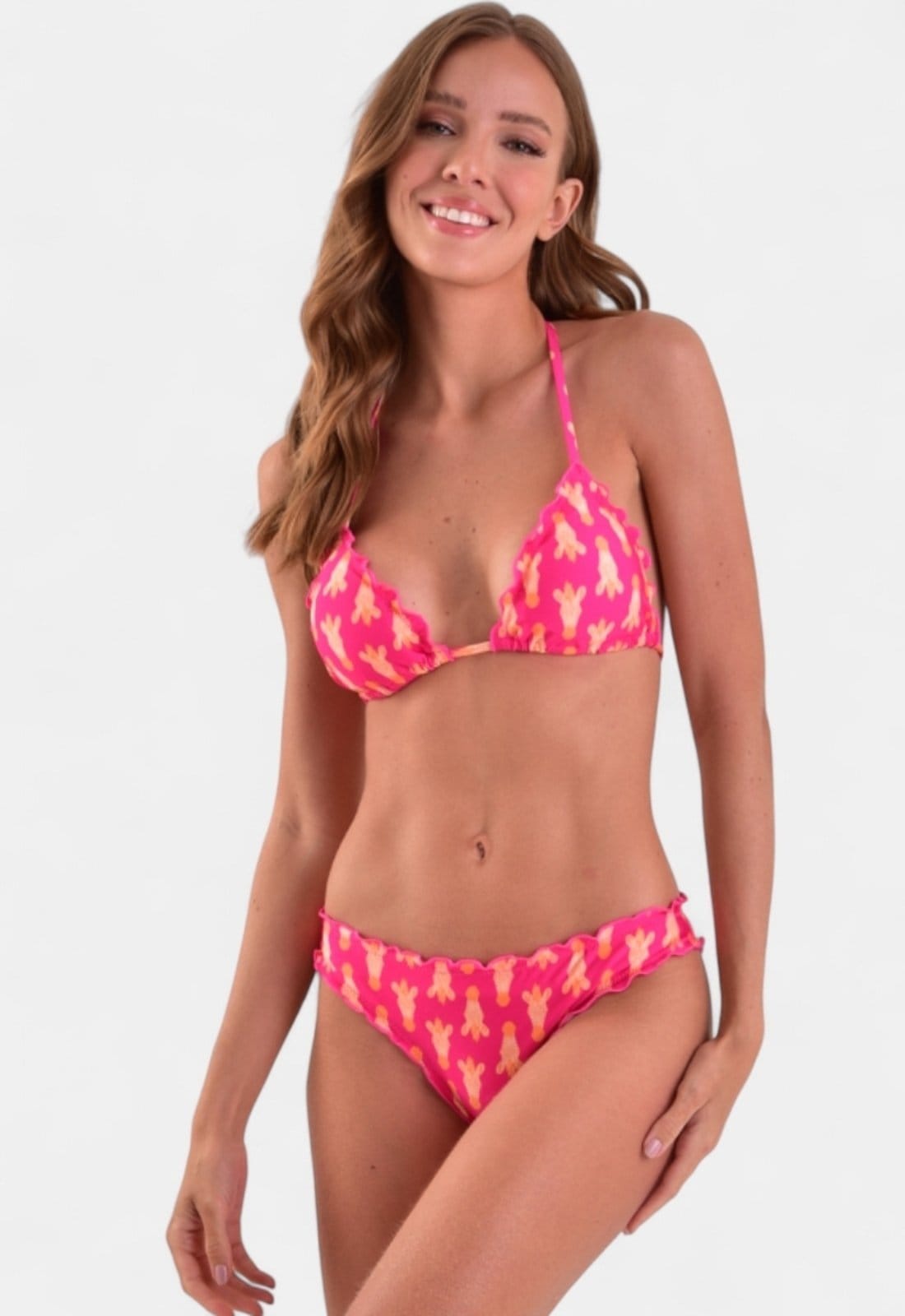 Biquíni Areia Branca Baly Cortininha Ripple Giraffe