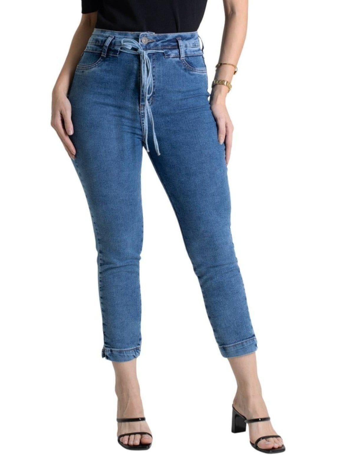 Calça Jeans Sawary Cropped - 279755