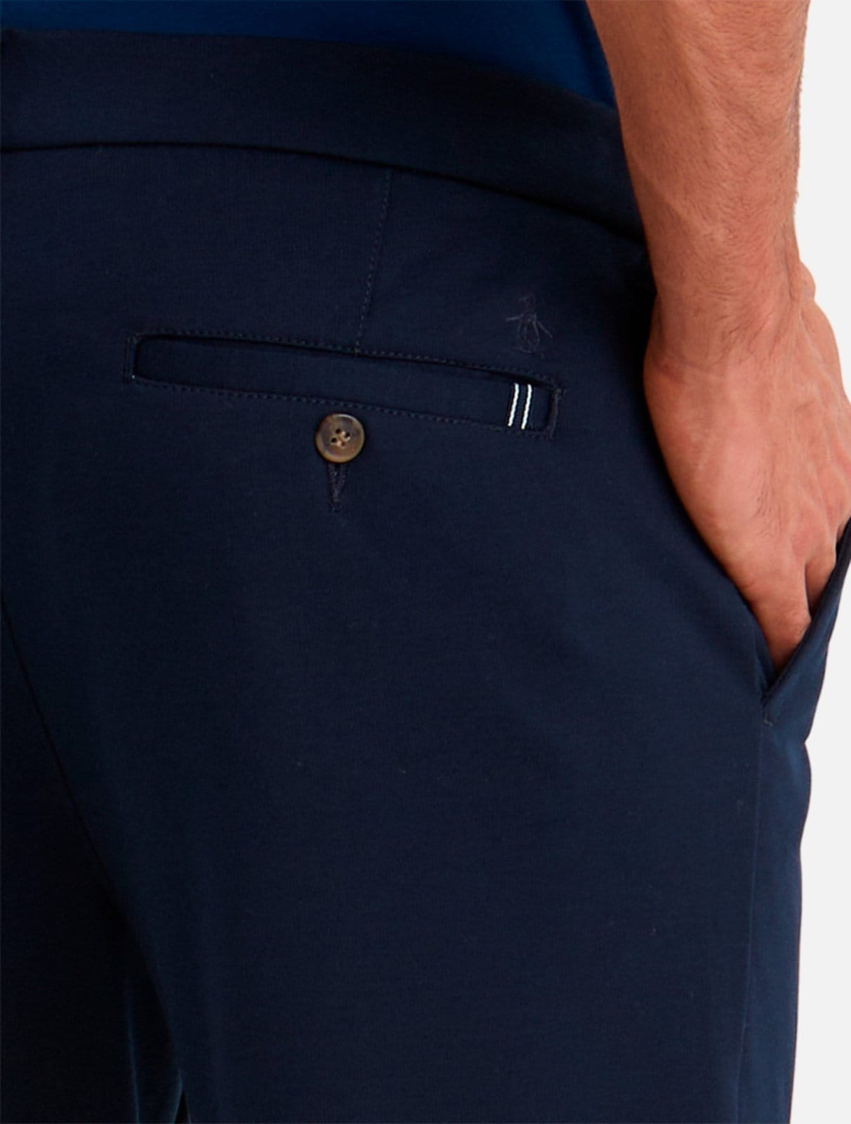 Vista 2 Calça Original Penguin Chino Alfaiataria BPBF0021 Penguin azul