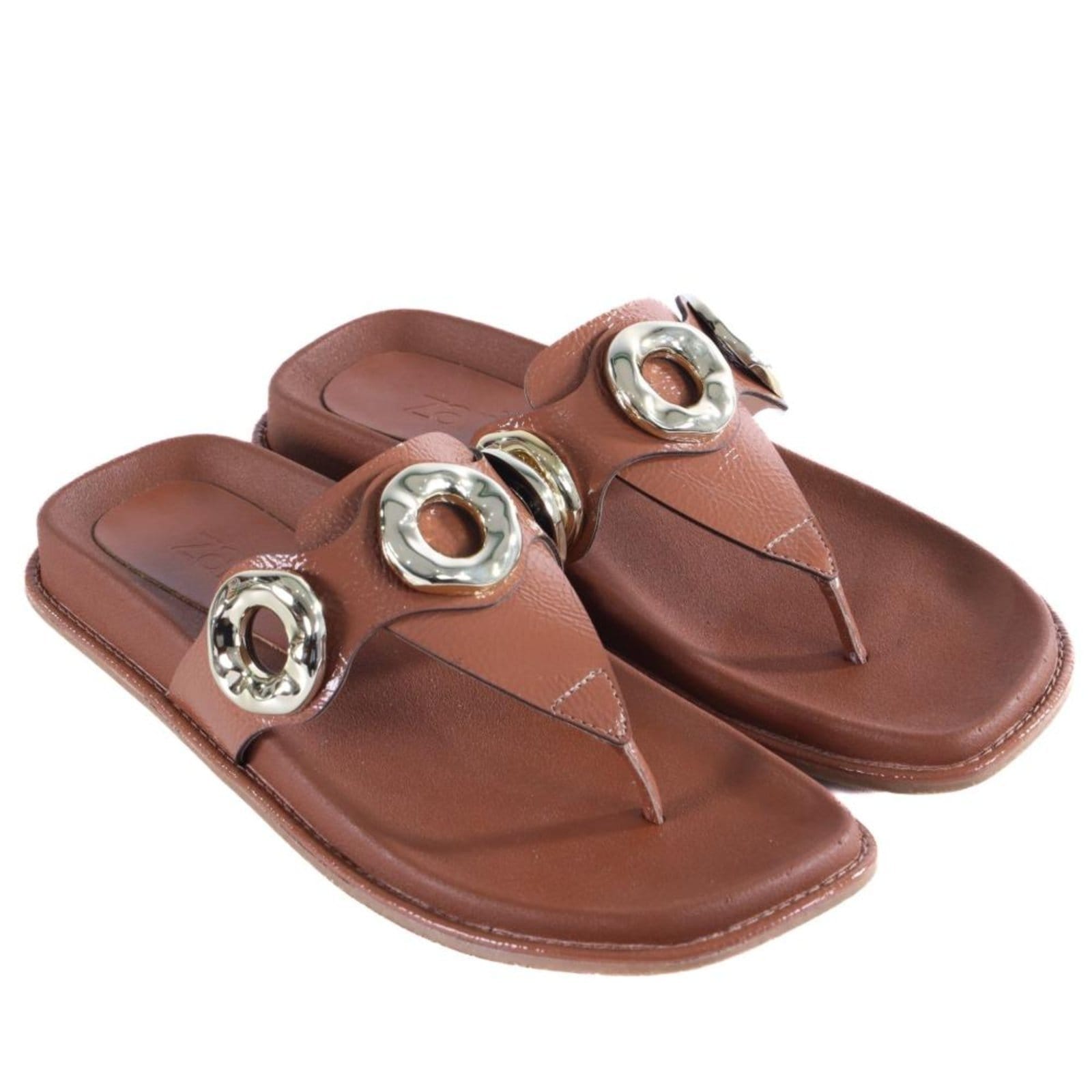 Vista 2 Papete Feminina Zariff 50471-90895 Caramelo Zariff incolor