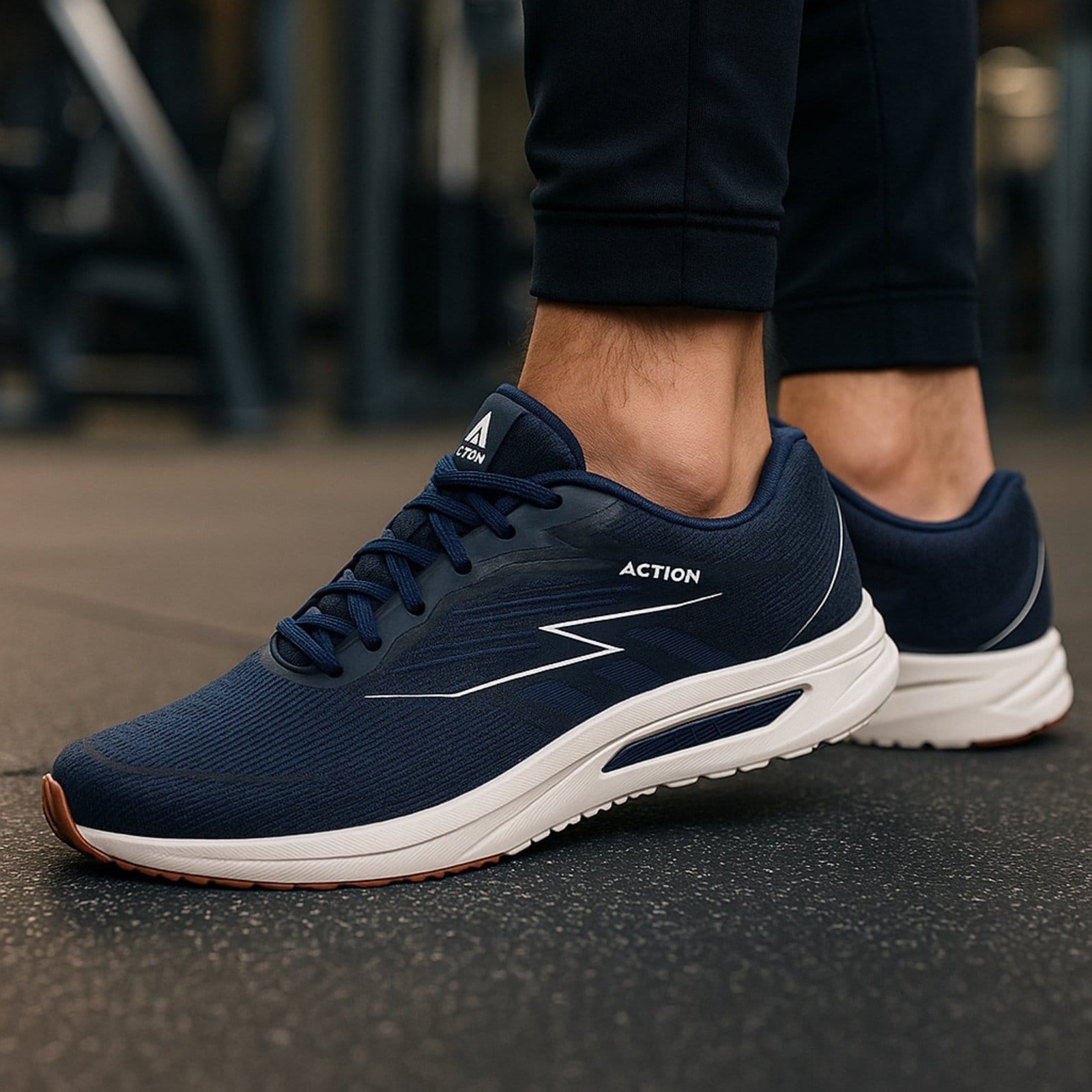 Tênis Masculino Academia Caminhada Leve Conforto Diário Respirável Marinho