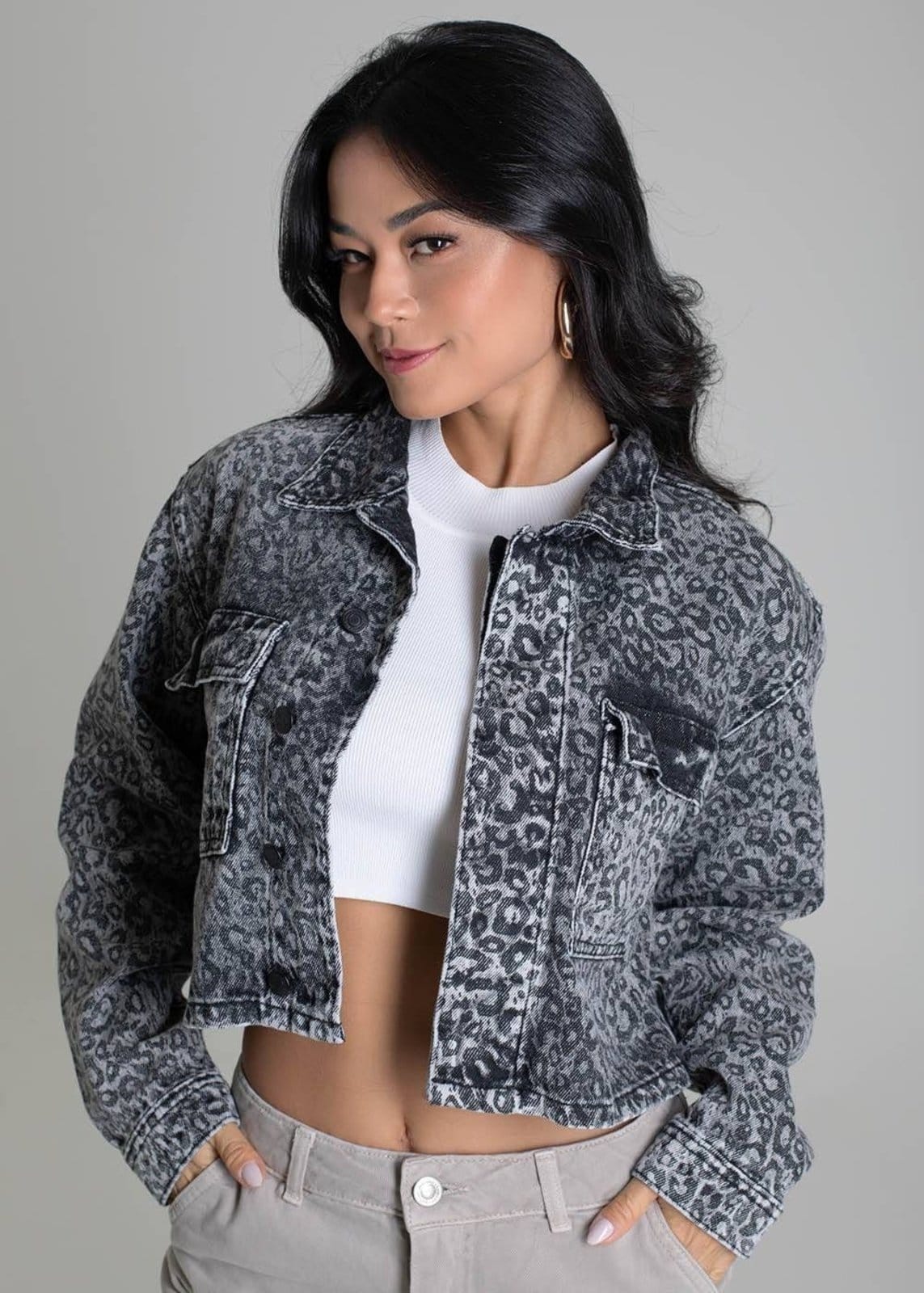 Vista 2 Jaqueta Sarja Sawary - 279521 Sawary preto