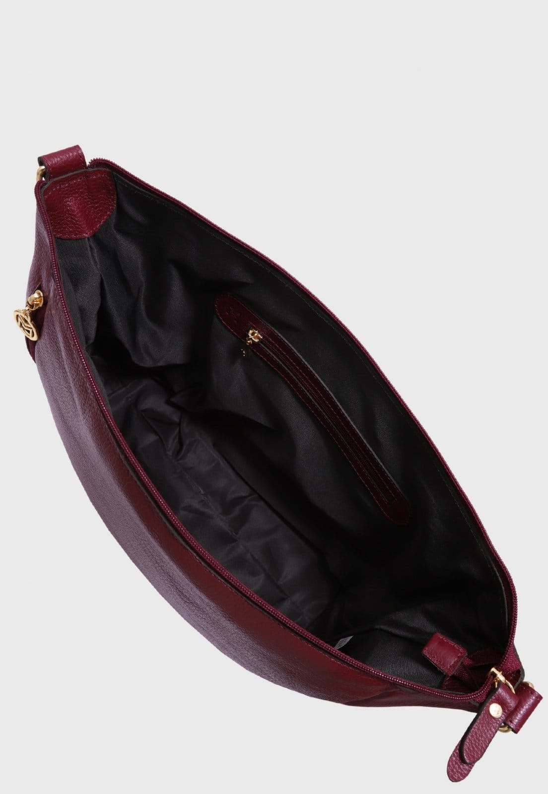 Vista 2 Bolsa Transversal Couro Mariart Lagos Rubi Mariart vermelho