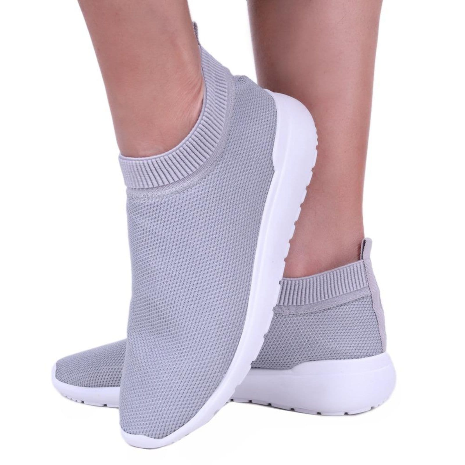 Tênis Feminino Calce Fácil Estilo Meia Respirável Academia Esporte Casual