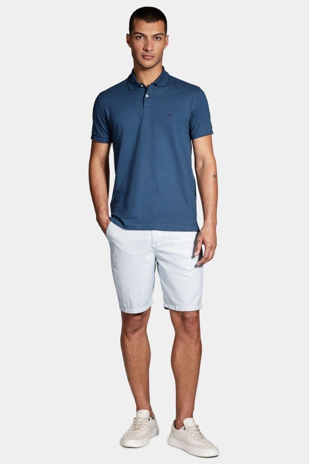 Vista 2 Bermuda Aramis Chino Clássica Oxford Médio Aramis azul