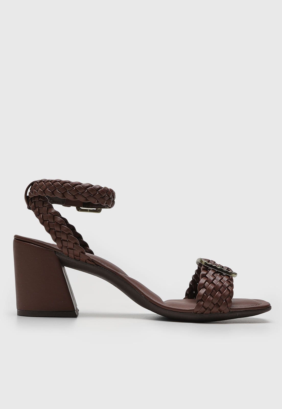 Vista 2 Sandália Via Mia Tressê Fivela Via Mia marrom