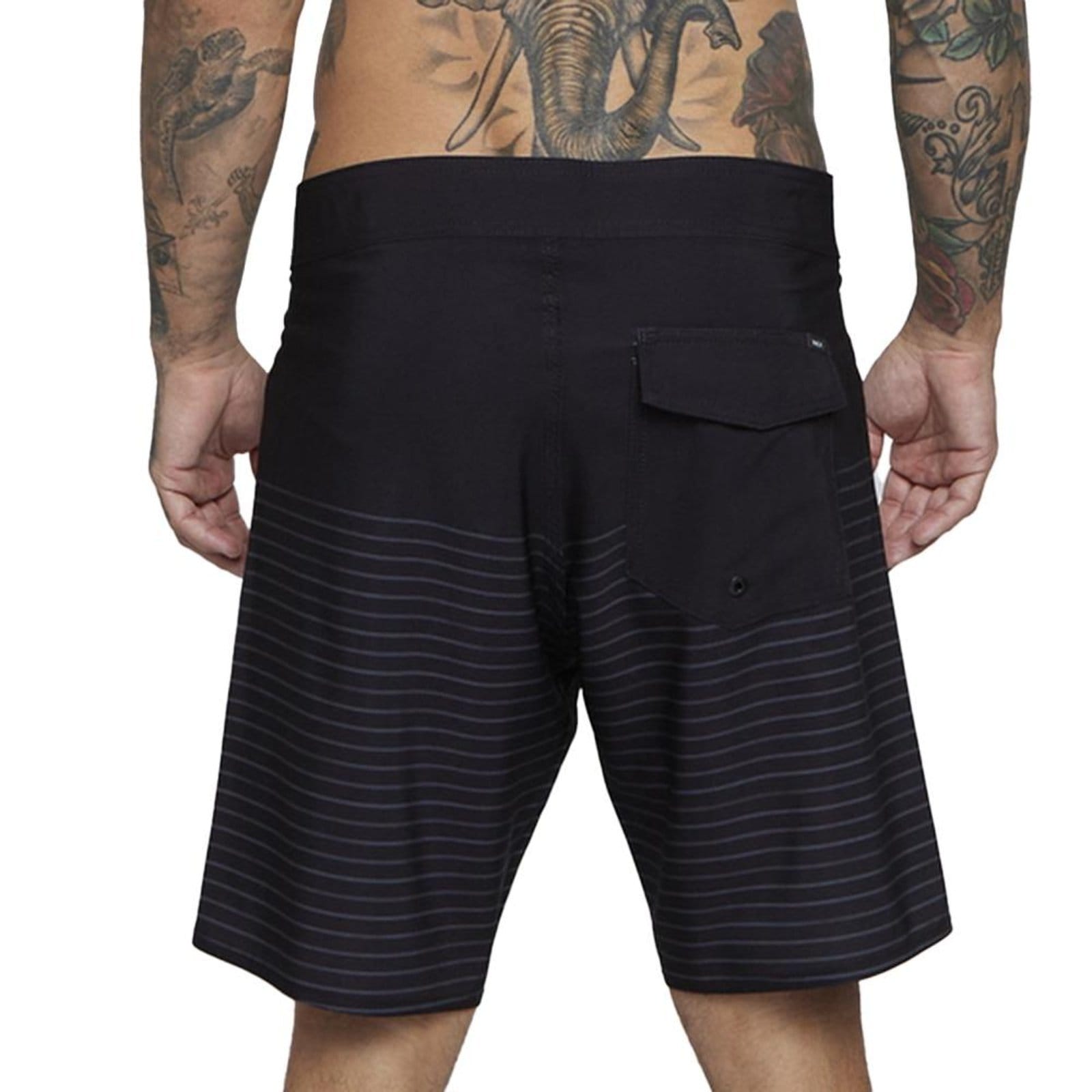 Vista 2 Bermuda RVCA Curren 18" SM25 Masculina Multi Cores" RVCA preto