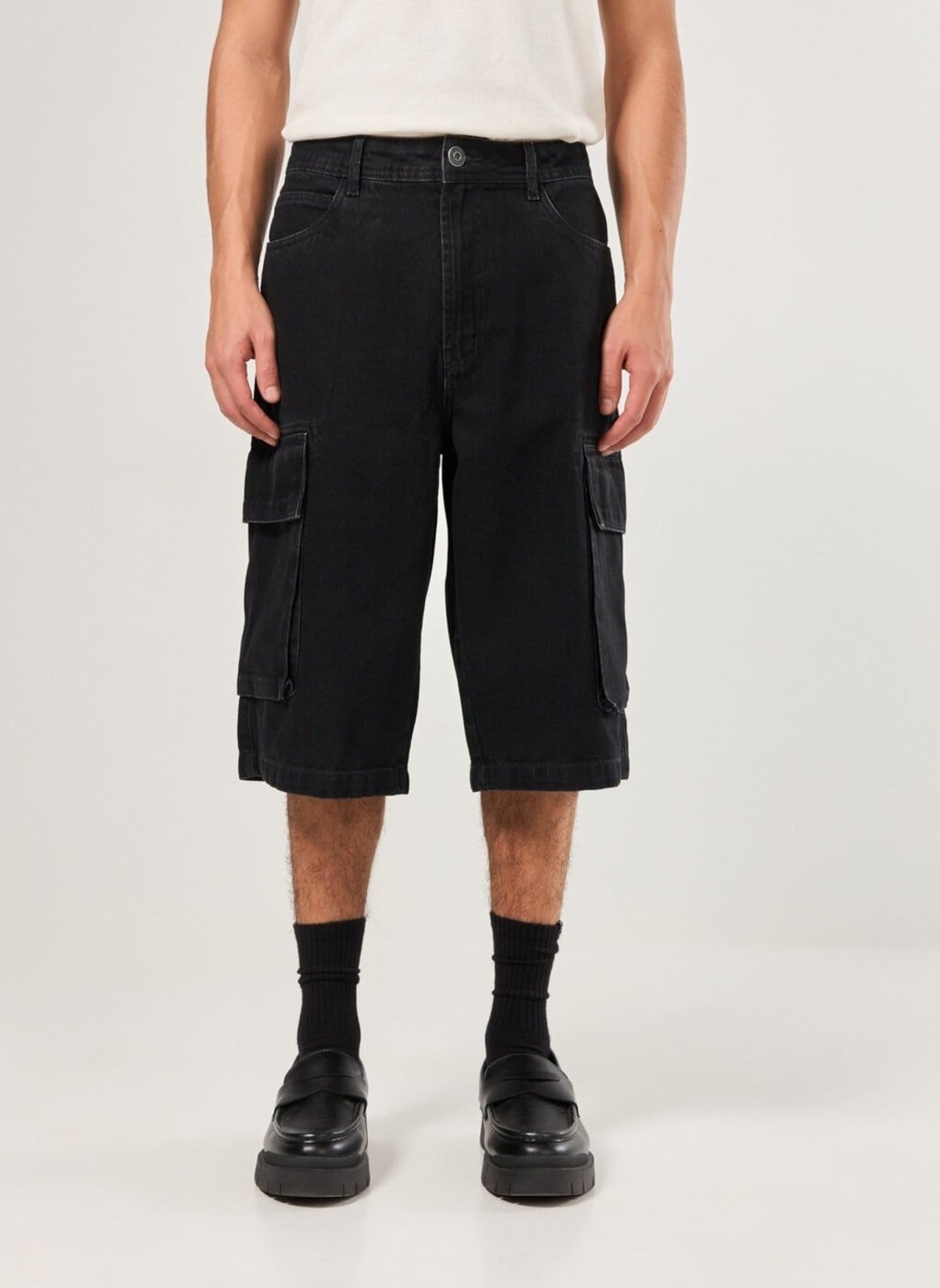 Vista 2 Jorts Jeans Black Cargo Youcom preto black