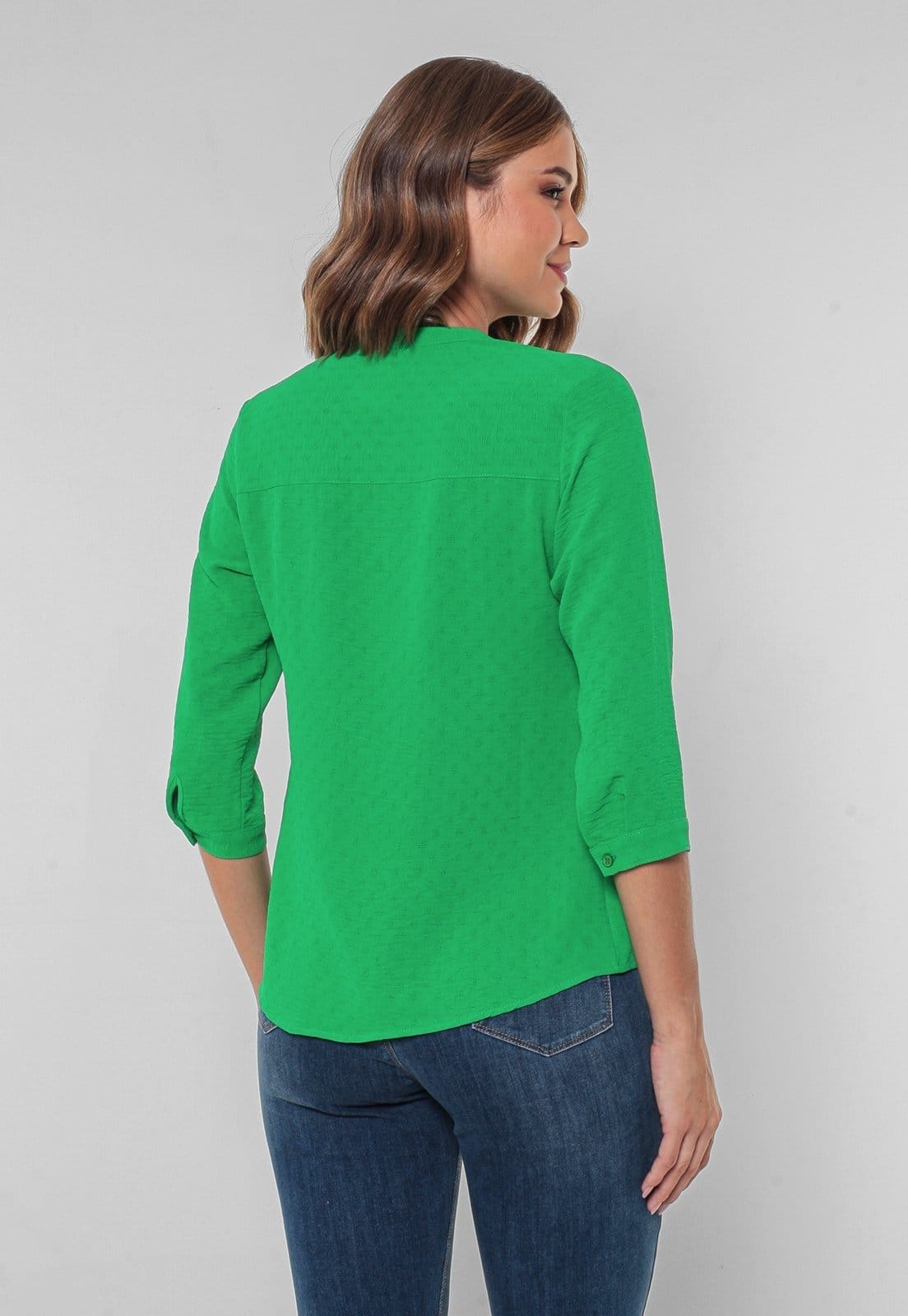 Vista 2 Camisa Intens Manga 3/4 Duna Intens verde