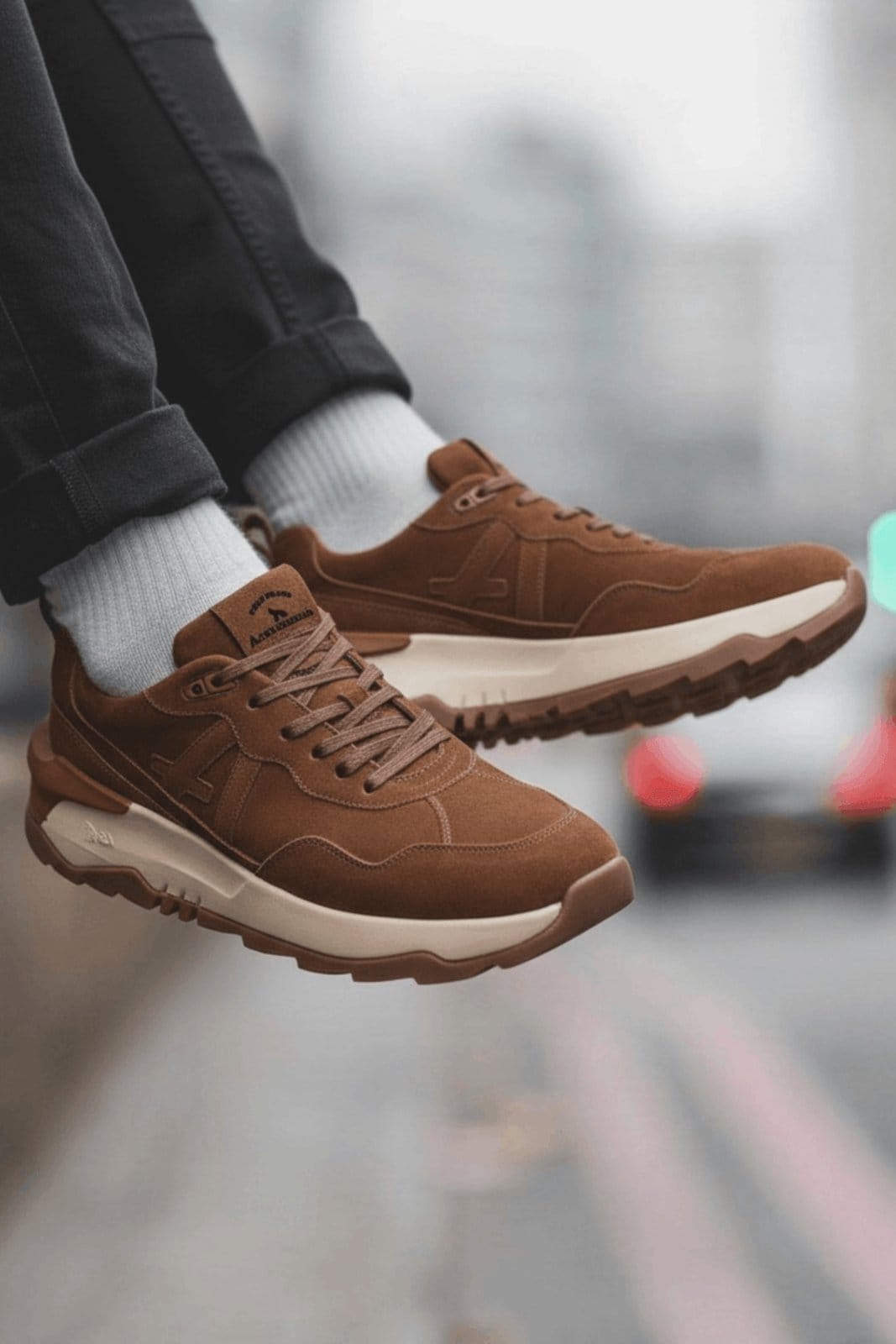 Vista 2 Tênis Shadow Masculino Acostamento ACOSTAMENTO ESSENTIALS caramelo